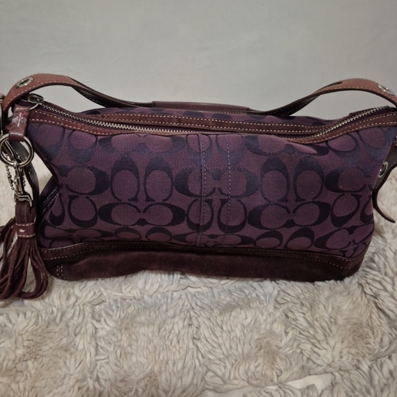 Coach Handbags - Coach Deep Purple Shoulder Bag